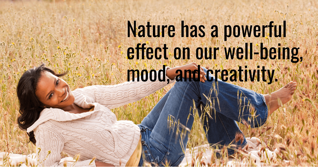 Nature has a powerful effect on our well-being, mood, and creativity.