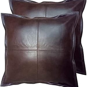 Soft Lambskin Leather throw pillow covers