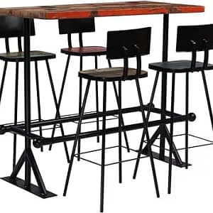 WFHTU Bar Height Dining Table Set for 4