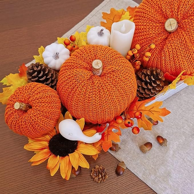 3 Rustic Farmhouse Pumpkins
