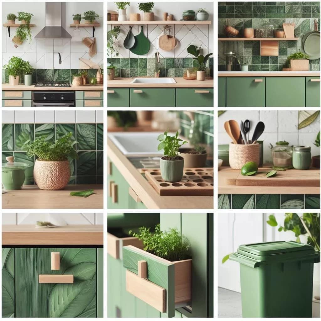 Modern-Green-Kitchen-Design-Collage